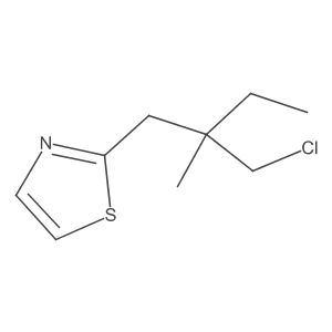 2-[2-(Chloromethyl)-2-methylbutyl]-1,3-thiazole结构式