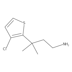 3-(3-Chlorothiophen-2-yl)-3-methylbutan-1-amine结构式