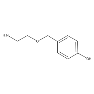 4-((2-Aminoethoxy)methyl)phenol Structure