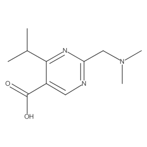 2-((Dimethylamino)methyl)-4-isopropylpyrimidine-5-carboxylic acid Structure