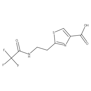 2-[2-(Trifluoroacetamido)ethyl]-1,3-thiazole-4-carboxylic acid Structure