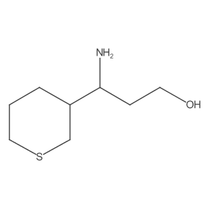 3-Amino-3-(thian-3-yl)propan-1-ol结构式