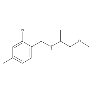 [(2-Bromo-4-methylphenyl)methyl](1-methoxypropan-2-yl)amine Structure