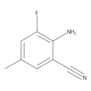 2-Amino-3-fluoro-5-methylbenzonitrile Structure