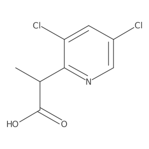 2-(3,5-Dichloropyridin-2-yl)propanoic acid Structure