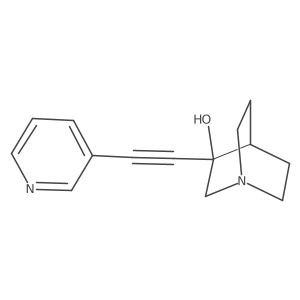 3-[2-(3-Pyridinyl)ethynyl]-1-azabicyclo[2.2.2]octan-3-ol Structure