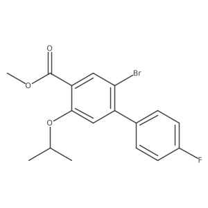 Methyl 2-bromo-4'-fluoro-5-isopropoxy-[1,1'-biphenyl]-4-carboxylate Structure