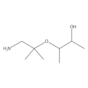 3-[(1-Amino-2-methylpropan-2-yl)oxy]butan-2-ol结构式