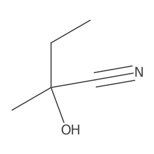 2-Hydroxy-2-methylbutyronitrile, (S)- Structure