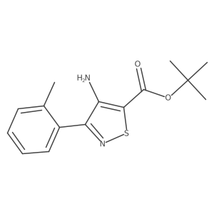 Tert-butyl 4-amino-3-(2-methylphenyl)-1,2-thiazole-5-carboxylate Structure