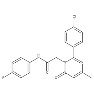 2-[2-(4-Chlorophenyl)-4-methyl-6-oxo-1,6-dihydropyrimidin-1-YL]-N-(4-fluorophenyl)acetamide Structure