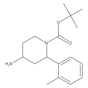 Tert-butyl 4-amino-2-(2-methylphenyl)piperidine-1-carboxylate Structure
