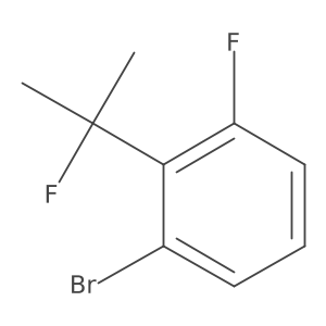 1-Bromo-3-fluoro-2-(2-fluoropropan-2-yl)benzene结构式