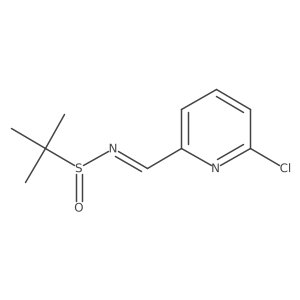 (S,E)-N-((6-Chloropyridin-2-YL)methylene)-2-methylpropane-2-sulfinamide结构式