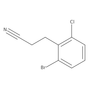 3-(2-Bromo-6-chlorophenyl)propanenitrile Structure