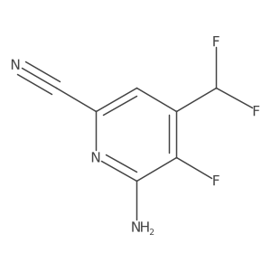 6-amino-4-(difluoromethyl)-5-fluoro-pyridine-2-carbonitrile Structure
