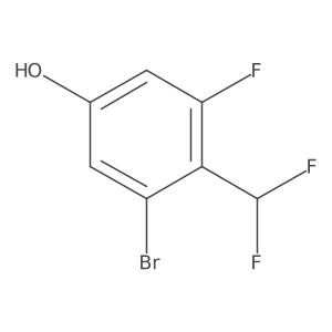 2-Bromo-6-fluoro-4-hydroxybenzodifluoride Structure