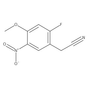 2-Fluoro-4-methoxy-5-nitrophenylacetonitrile Structure