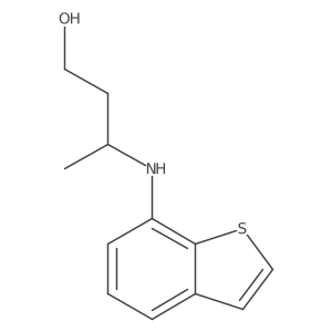 3-[(1-Benzothiophen-7-yl)amino]butan-1-ol Structure