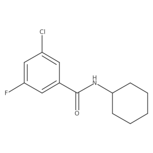 3-Chloro-N-cyclohexyl-5-fluorobenzamide Structure