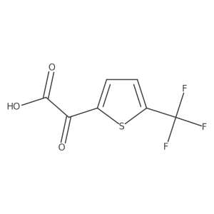 2-Oxo-2-[5-(trifluoromethyl)thiophen-2-yl]acetic acid Structure