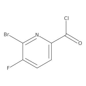 6-Bromo-5-fluoropyridine-2-carbonyl chloride Structure
