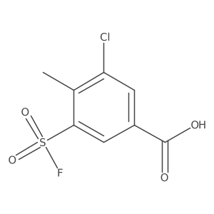 3-Chloro-5-(fluorosulfonyl)-4-methylbenzoic acid Structure