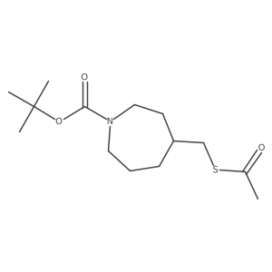 Tert-butyl 4-[(acetylsulfanyl)methyl]azepane-1-carboxylate结构式