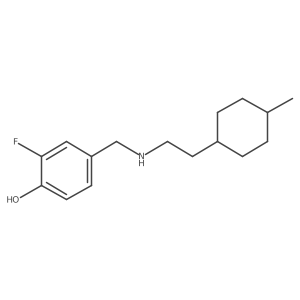 2-Fluoro-4-({[2-(4-methylcyclohexyl)ethyl]amino}methyl)phenol Structure