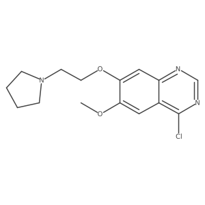 4-Chloro-6-methoxy-7-(2-(pyrrolidin-1-yl)ethoxy)quinazoline结构式