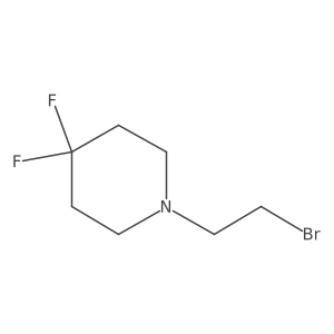 1-(2-Bromoethyl)-4,4-difluoropiperidine结构式