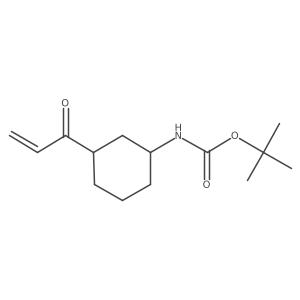 tert-butyl N-[3-(prop-2-enoyl)cyclohexyl]carbamate结构式