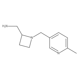 {1-[(6-Methylpyridin-3-yl)methyl]azetidin-2-yl}methanamine结构式