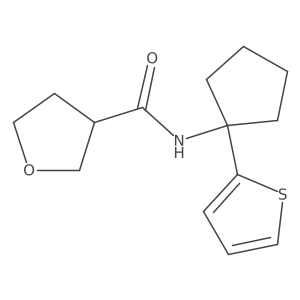 N-(1-(thiophen-2-yl)cyclopentyl)tetrahydrofuran-3-carboxamide Structure