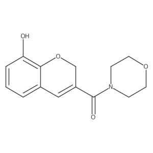 4-(8-hydroxy-2H-chromen-3-ylcarbonyl)morpholine结构式