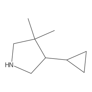 4-Cyclopropyl-3,3-dimethylpyrrolidine Structure