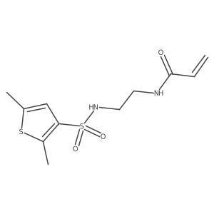 N-[2-(2,5-dimethylthiophene-3-sulfonamido)ethyl]prop-2-enamide Structure