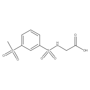 2-(3-Methanesulfonylbenzenesulfonamido)acetic acid Structure