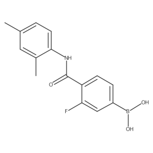 (4-((2,4-Dimethylphenyl)carbamoyl)-3-fluorophenyl)boronic acid Structure
