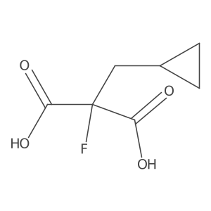 2-(Cyclopropylmethyl)-2-fluoropropanedioic acid Structure