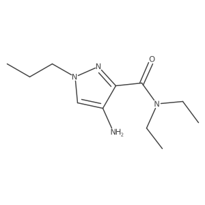 4-Amino-N,N-diethyl-1-propyl-1H-pyrazole-3-carboxamide结构式