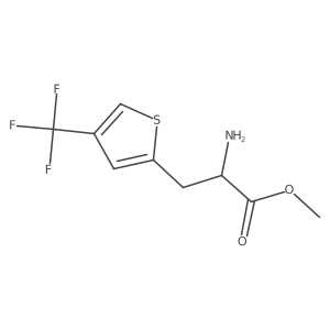 Methyl 2-amino-3-[4-(trifluoromethyl)thiophen-2-yl]propanoate Structure