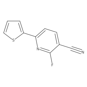 2-Fluoro-6-(thiophen-2-yl)pyridine-3-carbonitrile Structure
