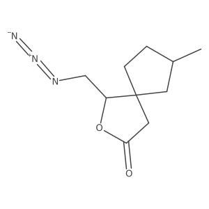 1-(Azidomethyl)-7-methyl-2-oxaspiro[4.4]nonan-3-one结构式