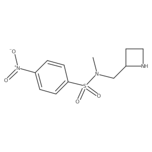 N-[(azetidin-2-yl)methyl]-N-methyl-4-nitrobenzene-1-sulfonamide结构式