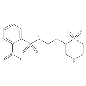 N-[2-(1,1-dioxo-1lambda6-thiomorpholin-2-yl)ethyl]-2-nitrobenzene-1-sulfonamide Structure
