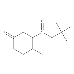 3-(2,2-Dimethylpropanesulfinyl)-4-methylcyclohexan-1-one结构式