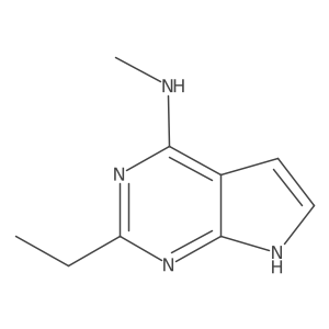 2-ethyl-N-methyl-7H-pyrrolo[2,3-d]pyrimidin-4-amine Structure