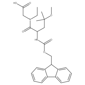 2-[N-ethyl-2-({[(9H-fluoren-9-yl)methoxy]carbonyl}amino)-4-methoxy-4-methylpentanamido]acetic acid Structure