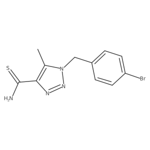 1-[(4-bromophenyl)methyl]-5-methyl-1H-1,2,3-triazole-4-carbothioamide结构式